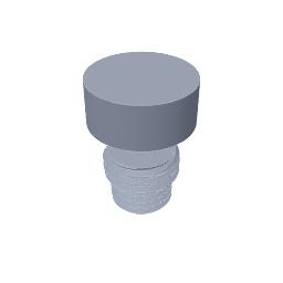 Threaded bottle cap